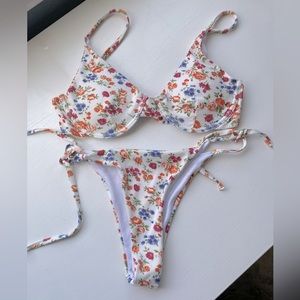 floral bikini set